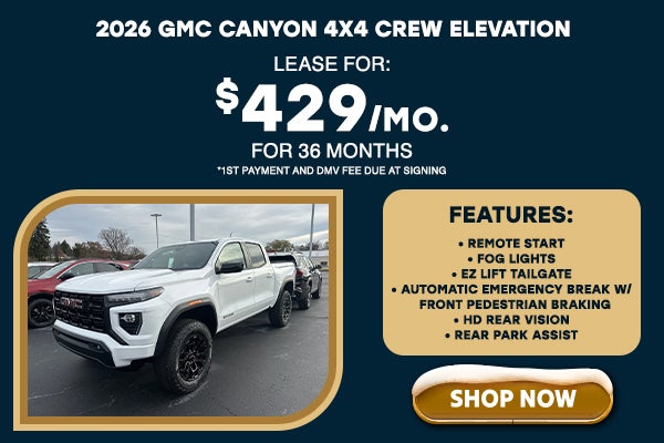 2026 GMC Canyon 4x4 Crew Cab Elevation