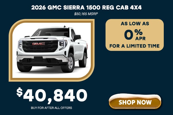 2026 GMC Sierra 1500 Reg Cab 4x4