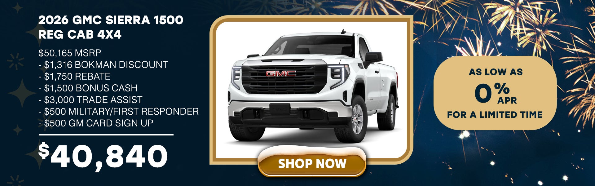 2026 GMC Sierra 1500 Reg Cab 4x4