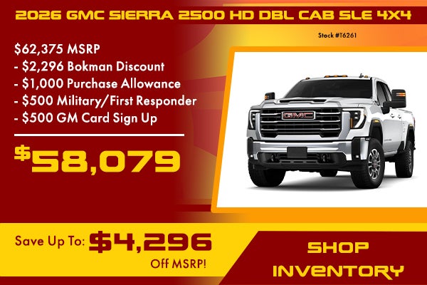 2026 GMC Sierra 2500 HD DBL Cab SLE 4x4