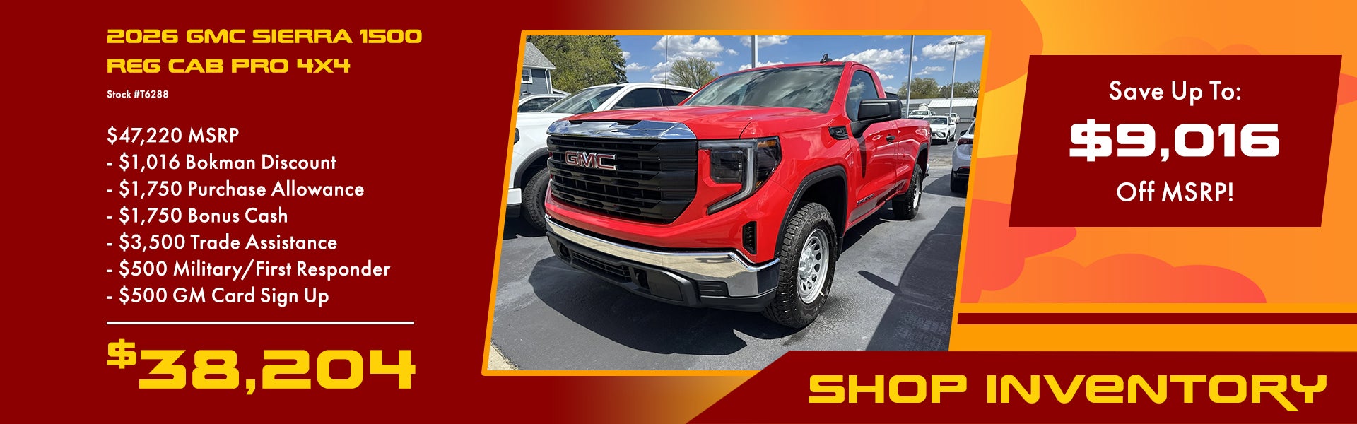 2026 GMC Sierra 1500 Reg Cab Pro 4x4