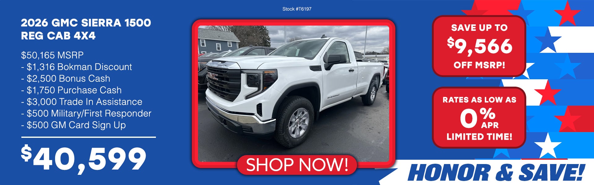 2026 GMC Sierra 1500 Reg Cab 4x4
